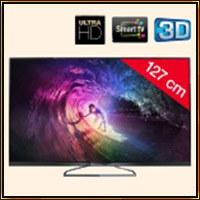 TV 4K LED 3D PHILIPS 50PUS6809 - 3D Smart TV Ultra HD 127 cm